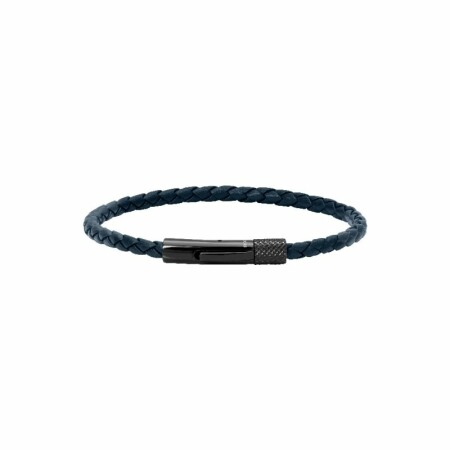 Bracelet Rochet Driver en acier et cuir