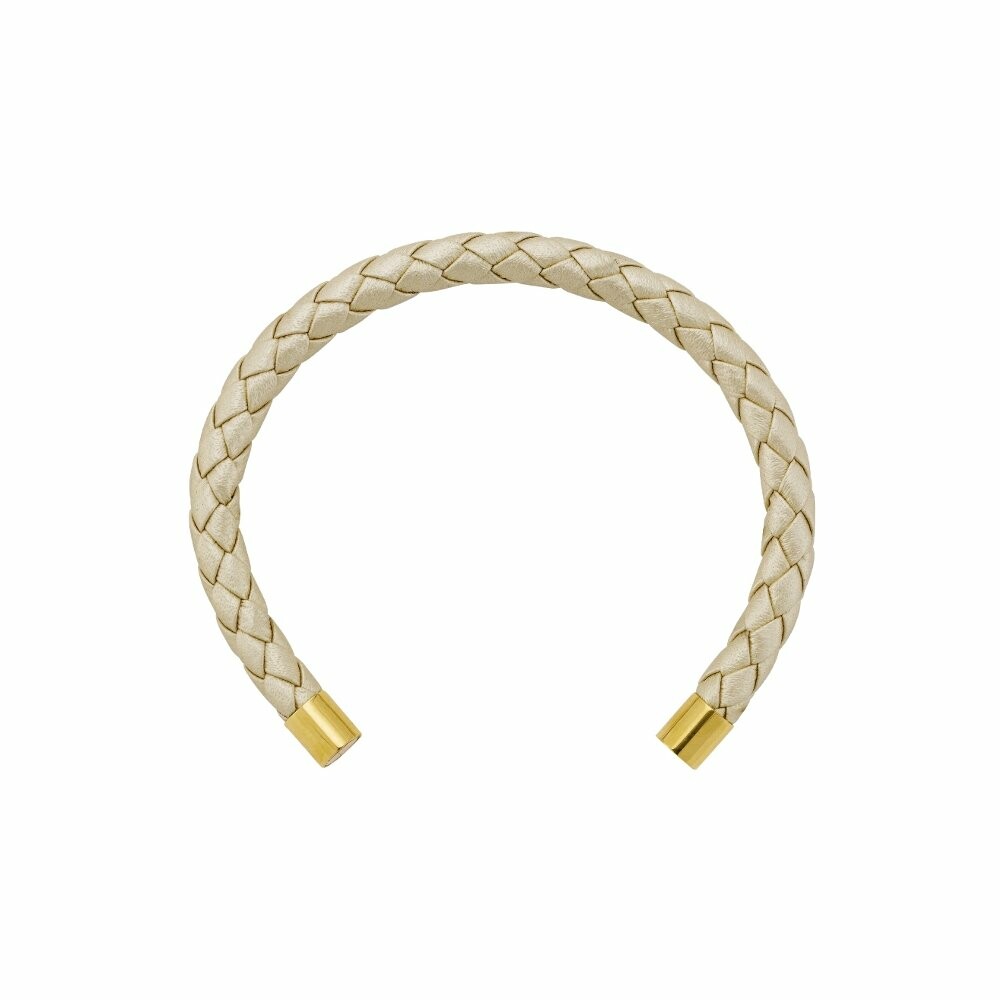 Bracelet Jourdan Bijoux Lyly en cuir beige