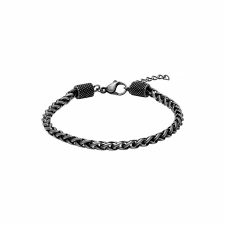 Bracelet Rochet Conquest en acier anthracite 21cm