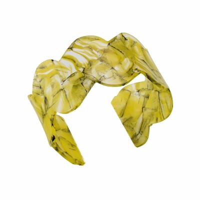 Bracelet Jourdan Bijoux Jiji en résine jaune et noire