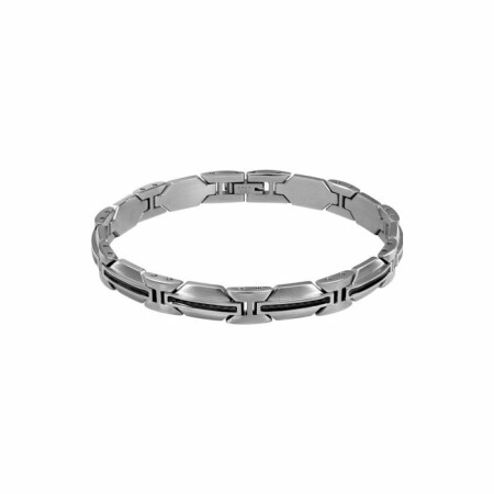 Bracelet Rochet Racing en acier et carbone 21cm