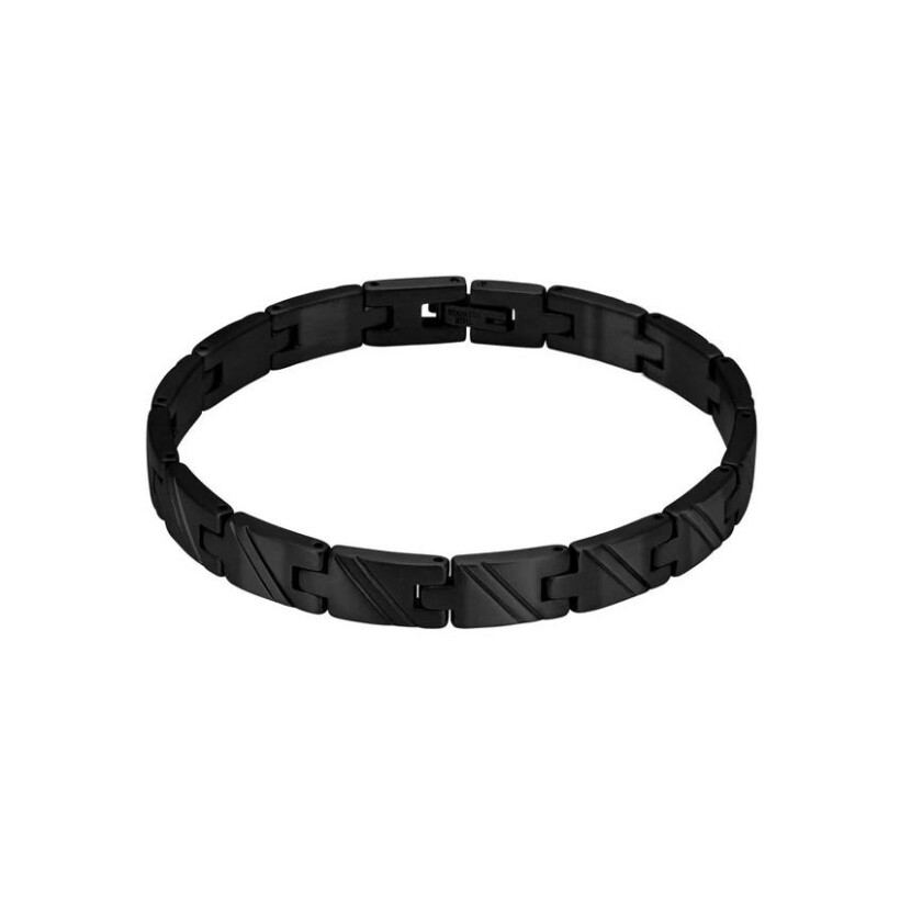 Bracelet Rochet en acier et pvd noir