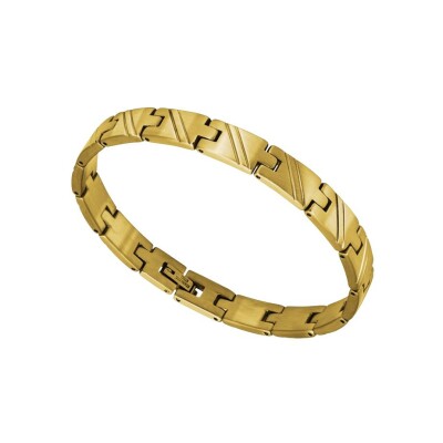 Bracelet Rochet Dear en Acier et PVD jaune