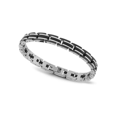 Bracelet Rochet NEXUS en acier pvd noir