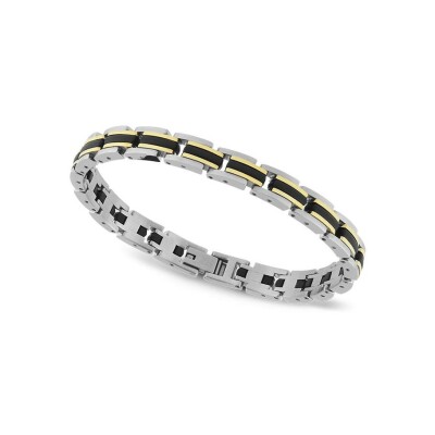 Bracelet Rochet NEXUS en acier pvd jaune