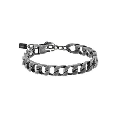 Bracelet Rochet COBRA 4.8mm maille serpent en acier vintage, taille 22cm réglable