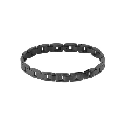 Bracelet Rochet FAME en acier pvd noir satiné