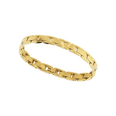 Bracelet Rochet FAME en acier pvd jaune satiné
