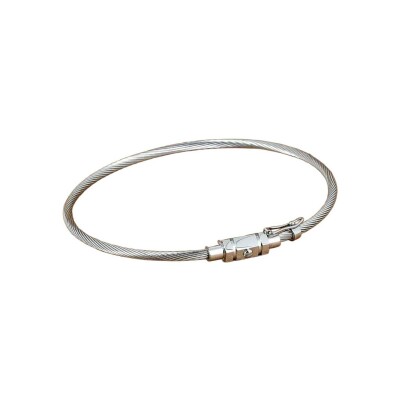 Bracelet jonc Zag Axel en acier