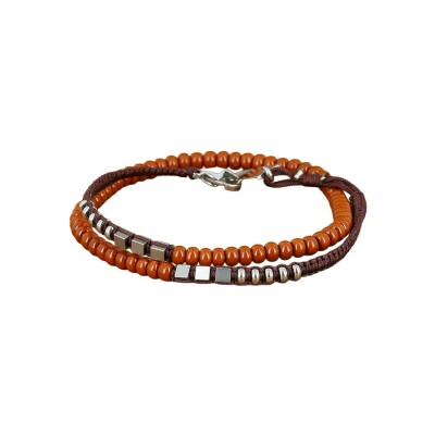 Bracelet Zag London en acier, Rouge