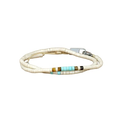 Bracelet Zag Hector en acier, Gris