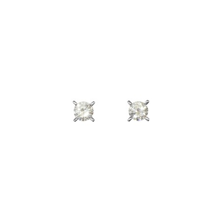 Boucles d'oreilles Isabelle Barrier en acier et oxydes de zirconium