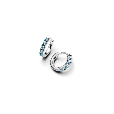 Boucles d'oreilles Pandora Huggies en argent