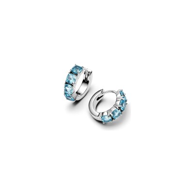Boucles d'oreilles créoles Pandora en argent