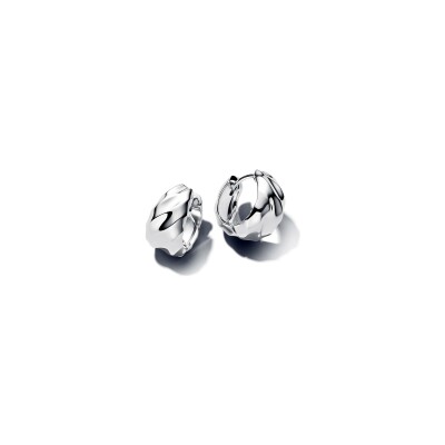 Boucles d'oreilles créoles Pandora en argent