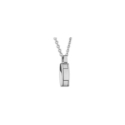 Pendentif Rochet FAME en acier satiné