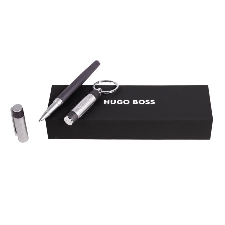 Stylo bille Boss noir et argent HPKR306D