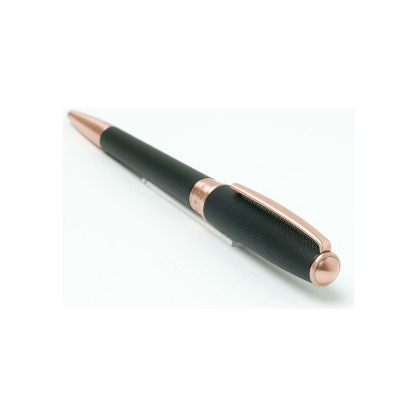 Stylo bille Boss noir et or rose HSW7444E