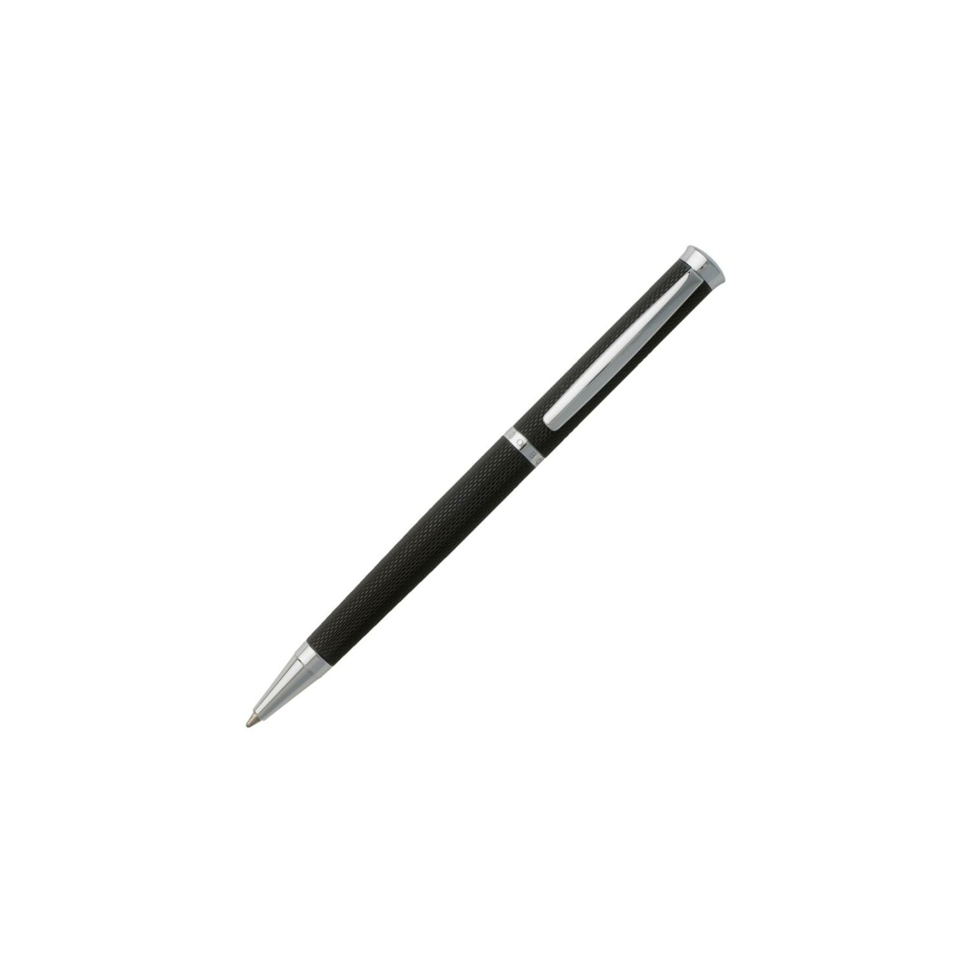 Stylo bille Boss argent et noir HSY7994A