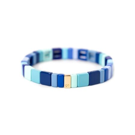 Bracelet Simone à Bordeaux Hubba en métal émaillé bleu