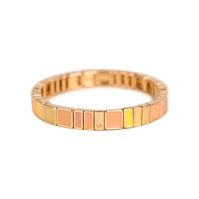 Bracelet Simone à Bordeaux Hubba Amourette en métal doré émaillé serti