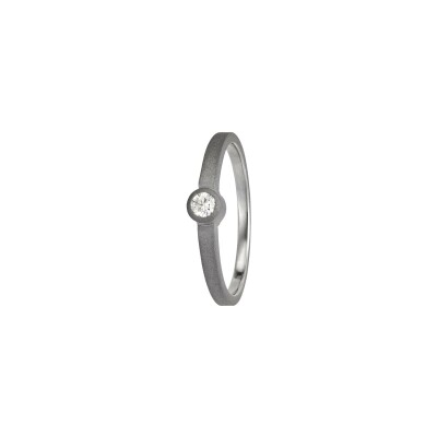 Solitaire L'Atelier du Tantale  Diamants Espilon 2.9mm en tantale et diamant 0.10ct