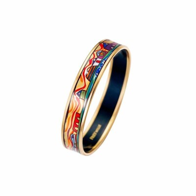 Bracelet FREYWILLE Hommage à Hundertwasser Miss en email plaqué or jaune