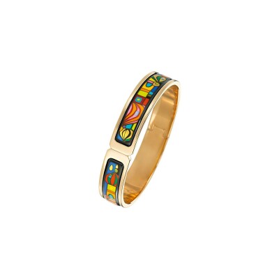 Bracelet FREYWILLE Hommage à Hundertwasser 10 002 Nights en plaqué or et email