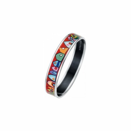 Bracelet FREYWILLE Hommage à Hundertwasser Miss en email plaqué au rhodium-palladium