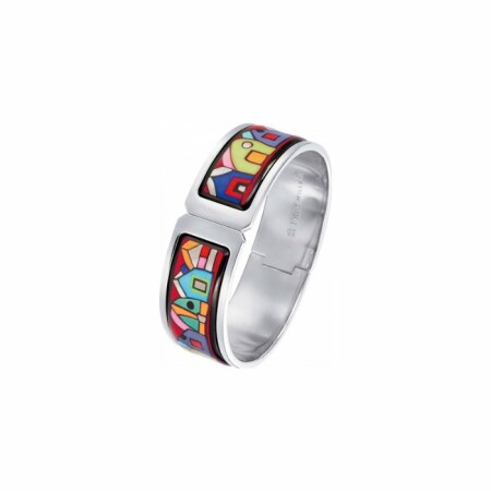 Bracelet FREYWILLE Hommage à Hundertwasser Régina en émail plaqué rhodium-palladium