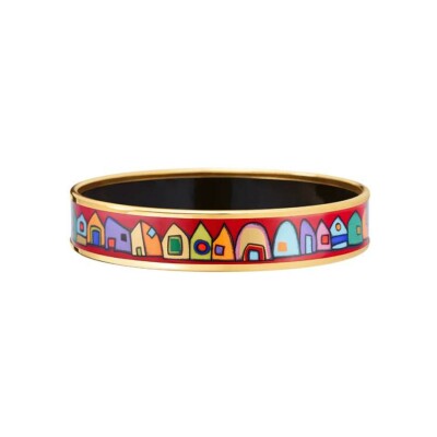 Bracelet Cerclé Miss FREYWILLE Hommage à Hundertwasser en email et plaqué or
