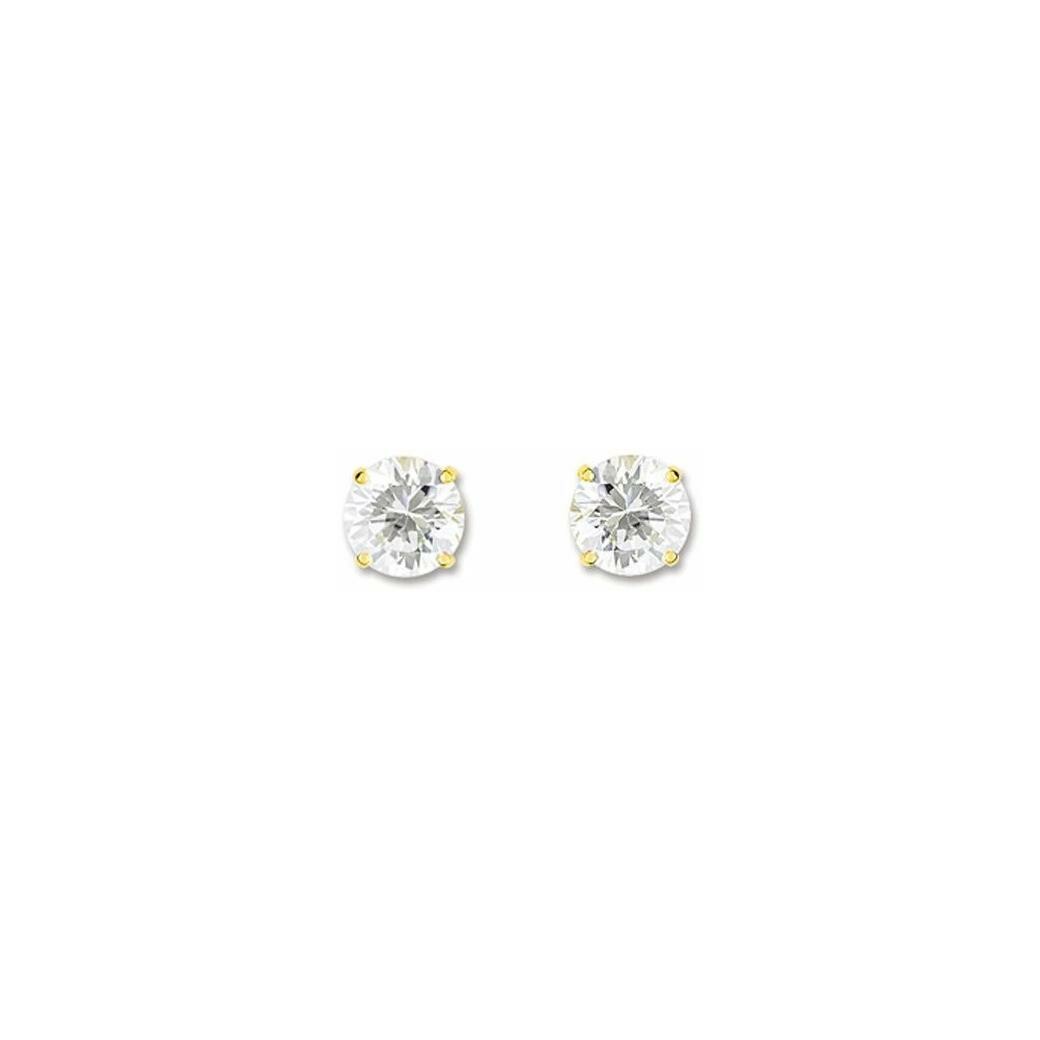 Lot De 6 Paires De Boucles D'oreilles à Tige En Zirconium - Acier Inoxydable 304 - Tailles 3 à 8mm - Avec Boîte De Rangement - Cadeau Pour Femme/homme