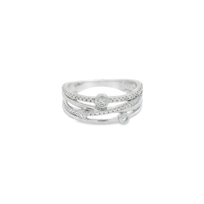 Bague Voie Lactée en Or Gris et Diamants