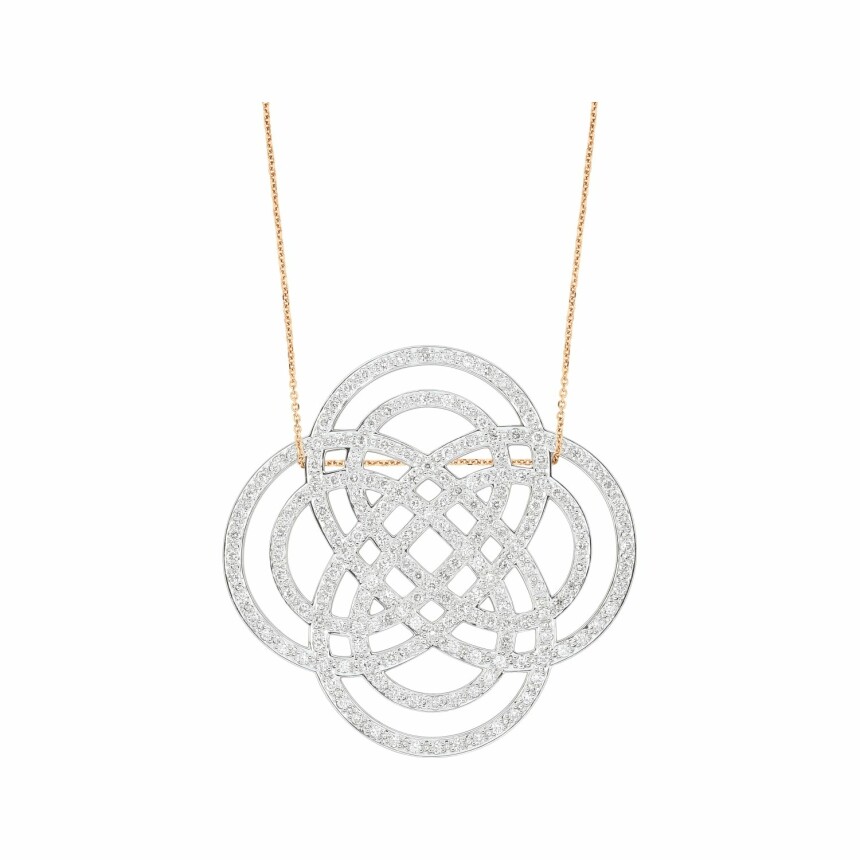 GINETTE NY PURITY DIAMONDS necklace, rose gold and diamonds