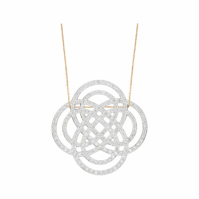 GINETTE NY PURITY DIAMONDS necklace, rose gold and diamonds