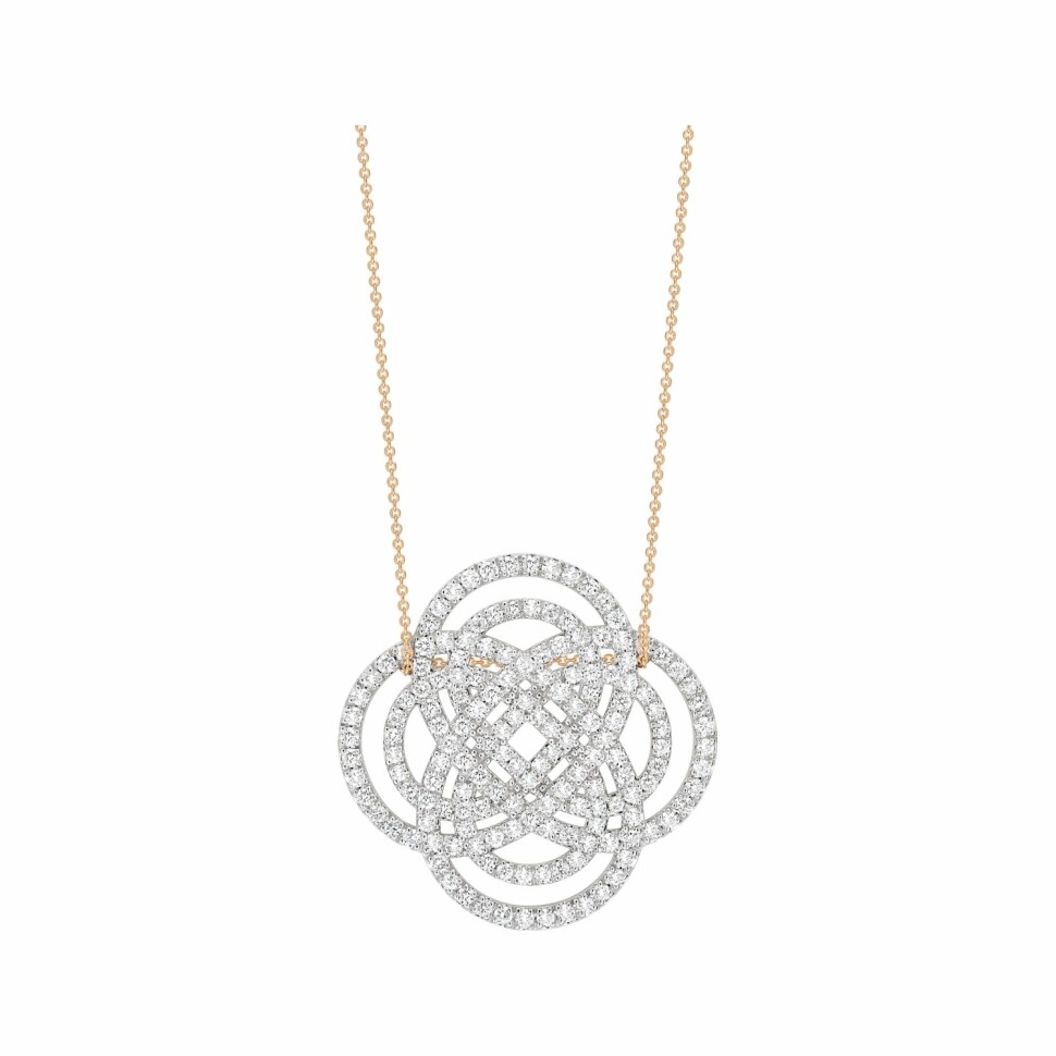 GINETTE NY PURITY DIAMONDS necklace, rose gold and diamonds