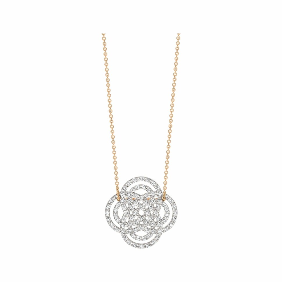 GINETTE NY PURITY DIAMONDS necklace, rose gold and diamonds