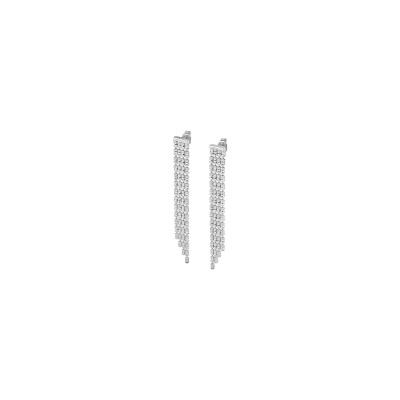 Boucles d'oreilles Desmos Infinity en argent