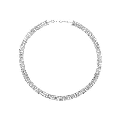 Collier Desmos Infinity en argent, 38 cm