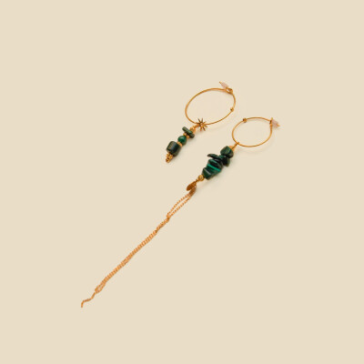Les boucles d’oreilles dépareillées Rosekafé Inès