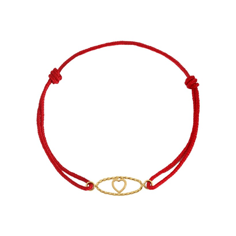 Bracelet Charlet Iris Cœur GM en or jaune