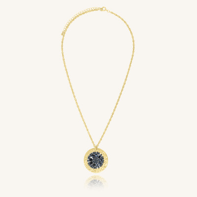 Collier Sàntibé Bijoux Isabella doré à l'or fin et perles