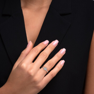 Bague Juliette Paris Juju en or blanc et diamants