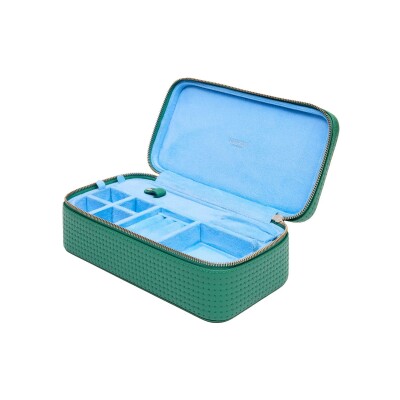 Rapport London Charlotte Jewellery Case- Green Poletto
