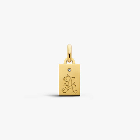 Pendentif Arthus Bertrand Capsule Vanrycke en or jaune et diamant