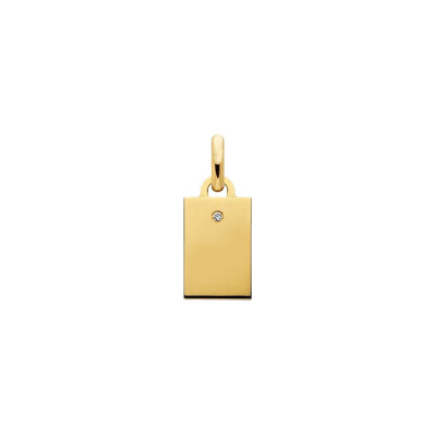 Pendentif Arthus Bertrand Capsule Vanrycke en or jaune et diamant