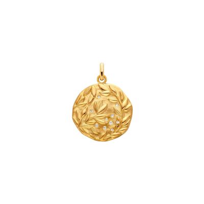 Médaille Arthus Bertrand Les allegories Daphné en or jaune et diamant, 21 mm
