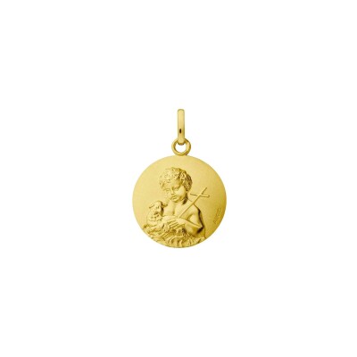 Médaille Augis Saint Jean Baptiste en or jaune, 16mm