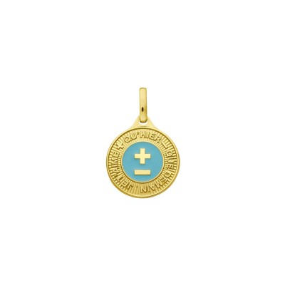 Médaille Augis Médaille d'Amour je t'aime en or jaune, 12mm