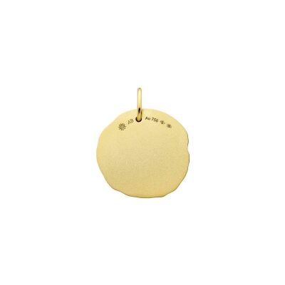 Médaille Arthus Bertrand Astro Balance en or jaune sablé, 23 mm